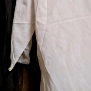 Mens White Plain Kurta