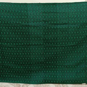 Emerald Green Heart Print  Blanket