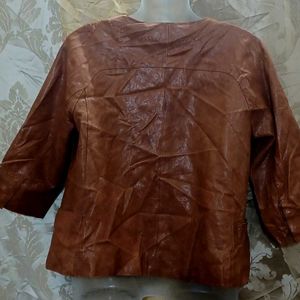 VTG 80s Anne Klein Leather Jkt