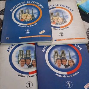 Set Of 4 Practice French Language Books