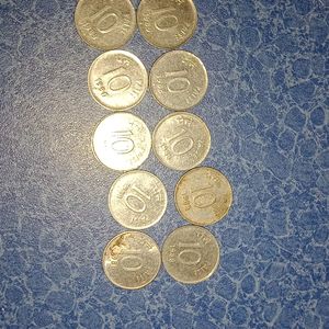 INDIAN COINS OLD 10 PAISE