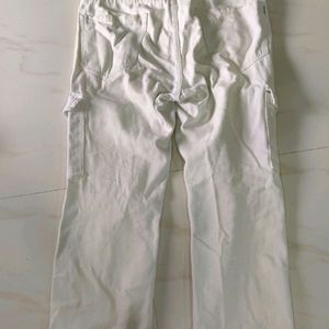 White Cargo Jeans