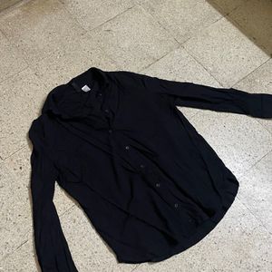 H&M Plain Black Shirt