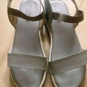 Grey Platform Heels