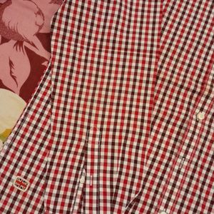 Red Checks Mens Shirt