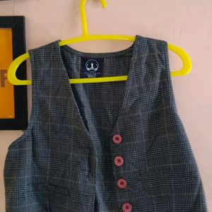 Checkerd Vest Jacket