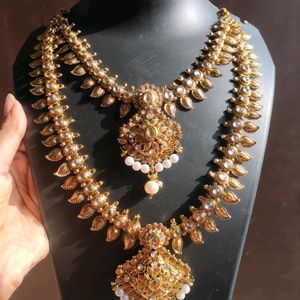 Beautiful Gold Toned Double Layered Necklace