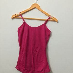 Rose Colour Strappy Top