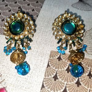 Jewellery Set BLUE Heavy Earrings