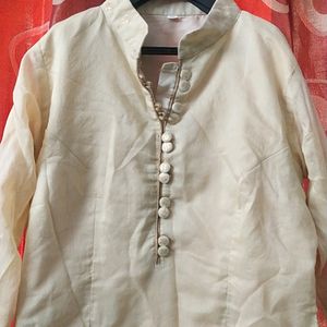 CREAM KURTA