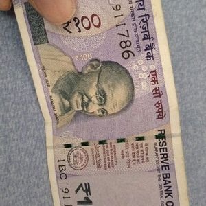 "(100 Rupees )"786 Number Note ----