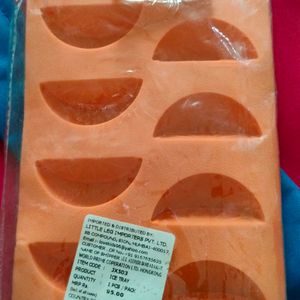 New Orange Slice Shaped Ice Tray Silicon