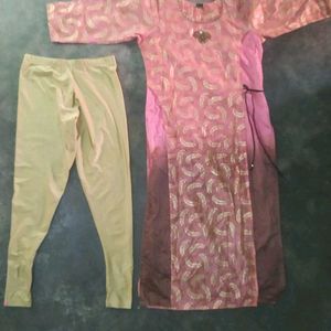 Kurthi With Prisma Leggin