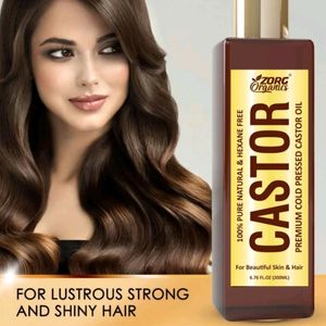 Cold pressed 100% pure castor oil (pack of 2)hair