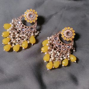 Yellow Drop Earrings