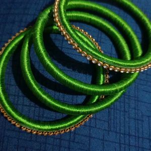 Thread Bangles Colour Green