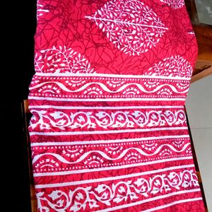 Red Colour Cotton Bedsheet