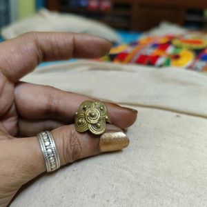 Pure Brass Vintage Dokra Ring