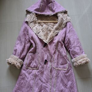 Women Suede Fur Coat