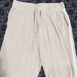 Beige Track Pants