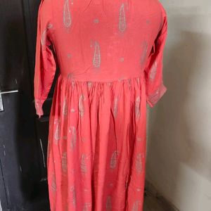 Peach Traditional Kurta