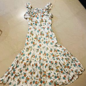 White Floral Summer Dress