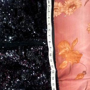 Heavy Black Sequins Trouser