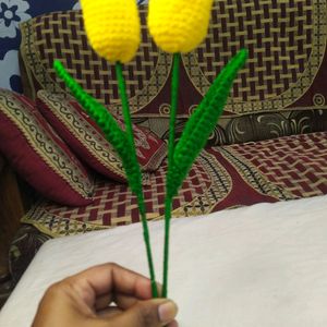 Crochet Tulip 🌷 with Freebie