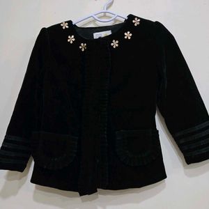 Girls Velvet Jacket 5-6 Years