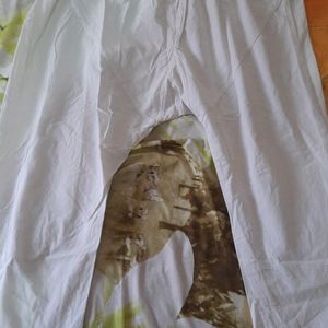 New White Cotton Pyjama