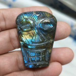 Labradorite Carved Mask