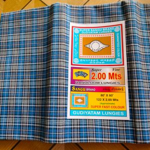 Men's Cotton  Checks Lungi