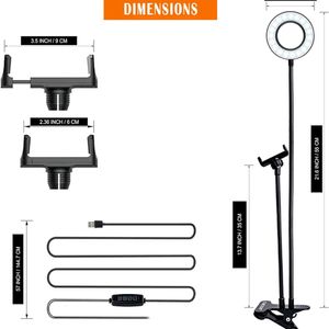 Selfie Ring Light with Adjustable Phone Holder