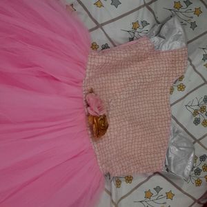 Beautiful Pink Barbie  Frock