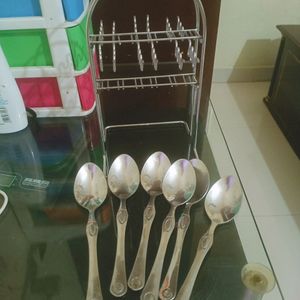 rack with spoon