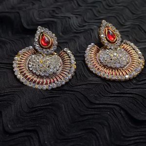 Red Stones Earing