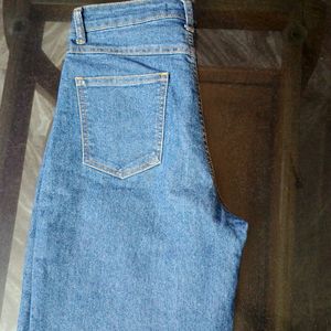 Blue Wide Leg Jeans