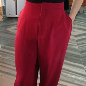 H&M Dark Red Trouser