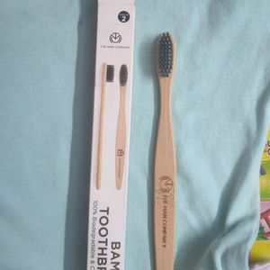 Bamboo Toothbrush With Charcoal Bristles