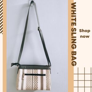 White Sling Bag(Exotic)