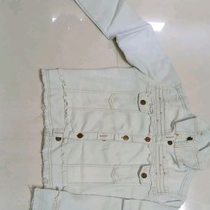 Funday Fashion 3/4th Sleeve Woman Denim Jacket