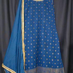 Women's Embrodery Work Kurti With Sarara And Dupat