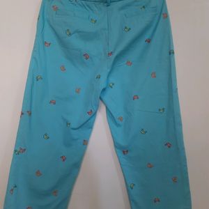 Women Branded Blue Trouser