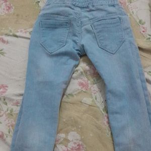 Girls Embroidery Jeans