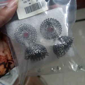 Silver Jhumka