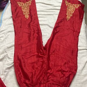 Red Kurtha And Pant Set