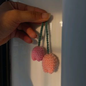 Tulip Showpiece/ Keychain Crochet