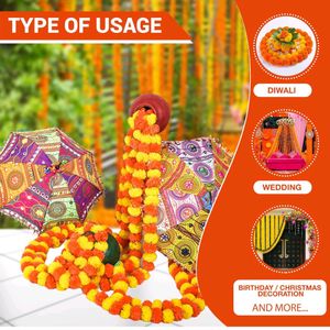 Diwali Decoration Marigold Garland Toran