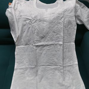 White Chikankari Kurta