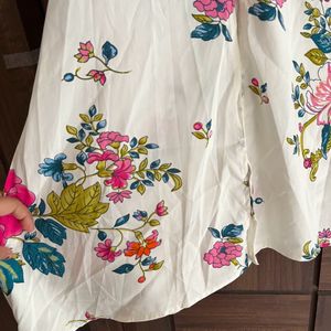 Floral print tunic kurta